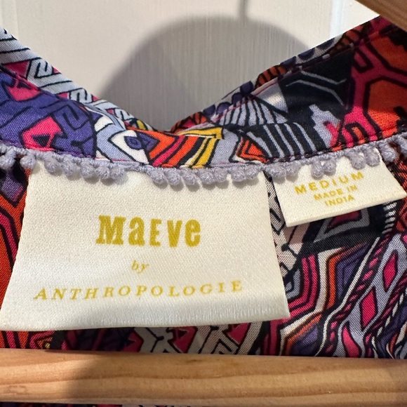 🌷SALE 3/$21🌷Anthropologie Maeve Pintuck Sleeveless Top - Picture 3 of 6